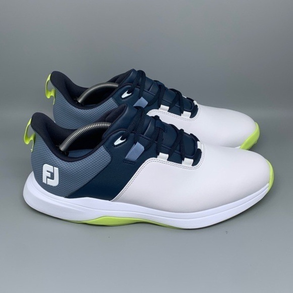 FootJoy ProLite White Navy Spikeless Golf Shoes 56920 Men's Sz 11.5 NEW